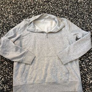 Gray Half-Zip Sweatshirt